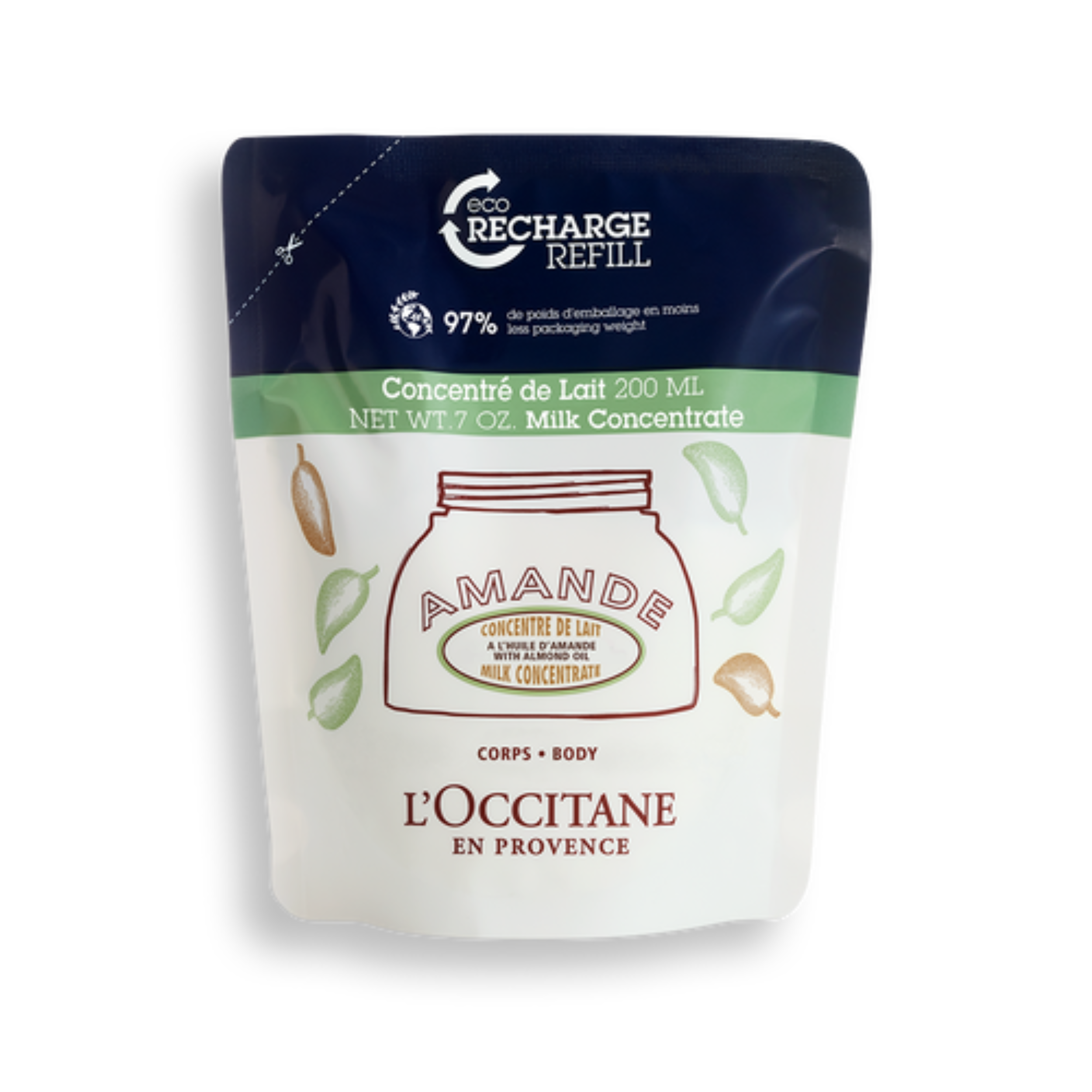 L´Occitane Körpercreme Mandel - Öko Nachfüllpackung 200ml